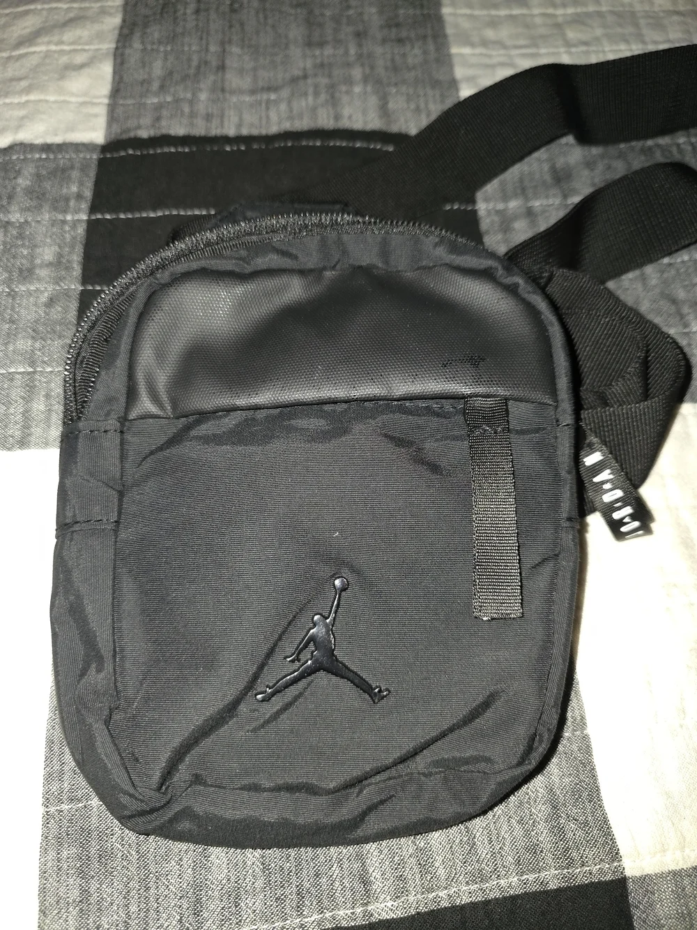 Jordan Black Men's Crossbody Pouch with Jumpman Logo